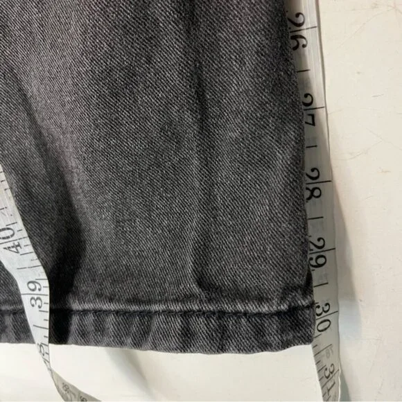 Refuge Denim High Waist Loose Fit Baggy Black Retro Jeans, size 5 - Picture 12 of 12